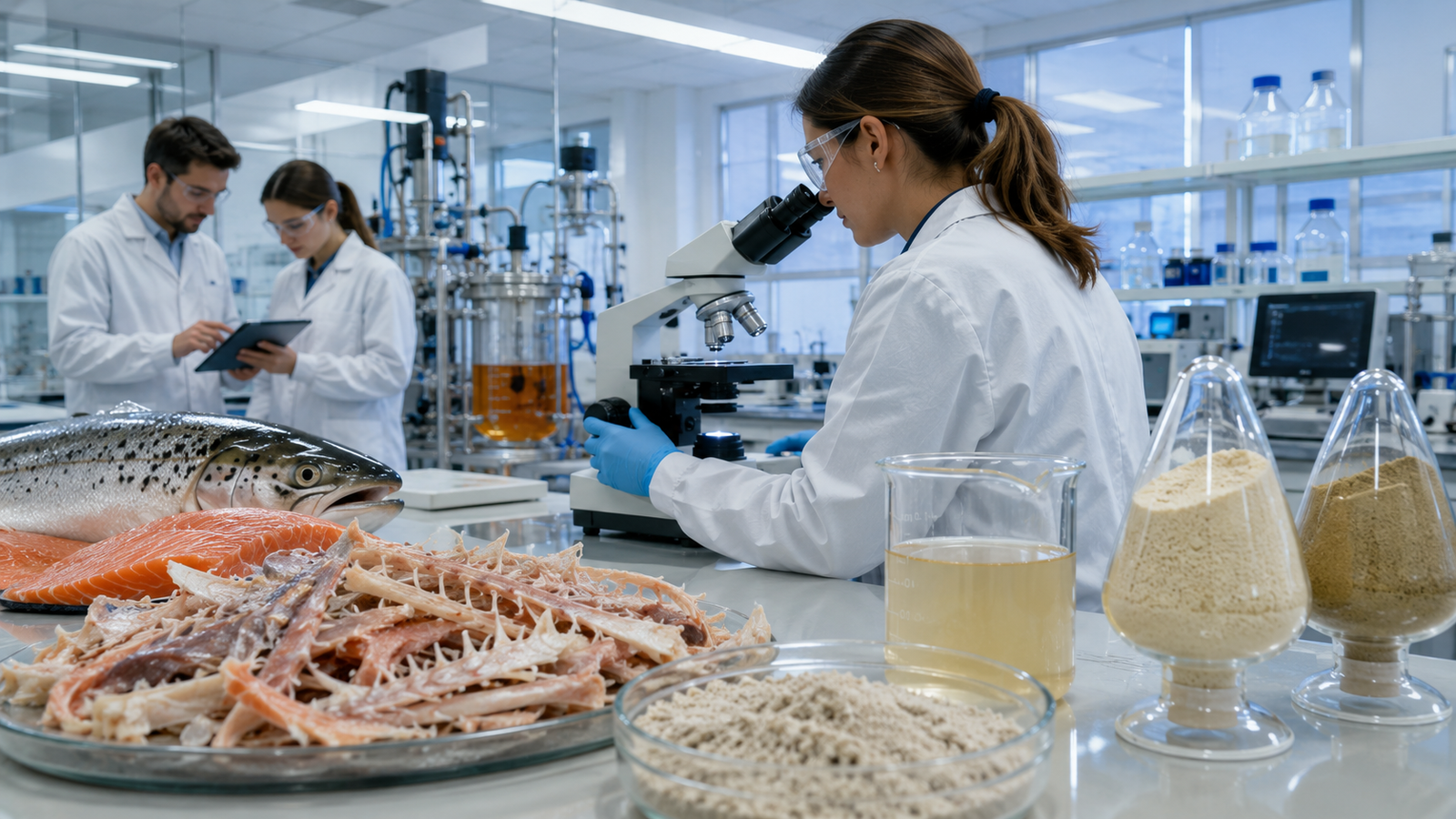 Investigación transforma residuos del salmón en ingredientes de alto valor