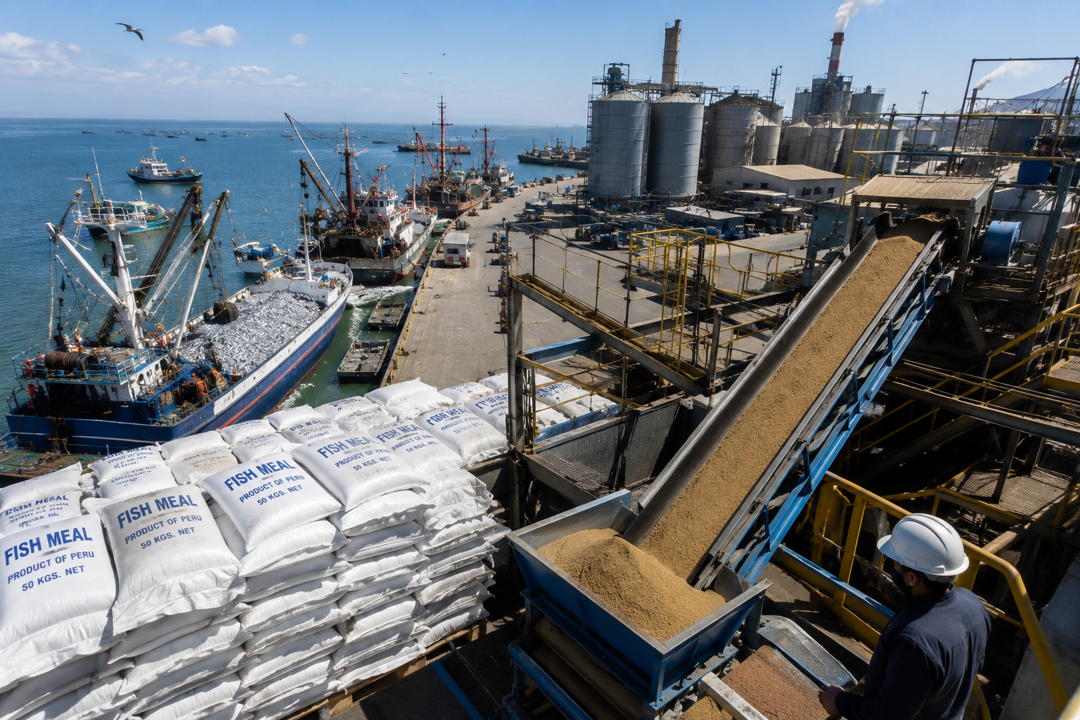 La oferta mundial de harina y aceite de pescado continúa condicionando a la acuicultura La oferta mundial de harina y aceite de pescado continúa condicionando a la acuicultura